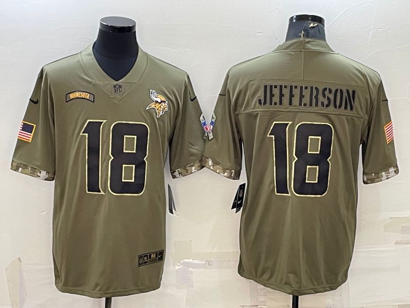 Men Minnesota Vikings #18 Jefferson Green 2022 Vapor Untouchable Limited Nike NFL Jersey->tennessee titans->NFL Jersey